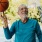 a man holding a basketball